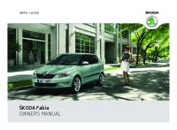 Skoda Fabia - Owners Manual 2011 EN